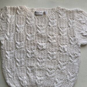 VTG Weather Vane Short Sleeve Knit Sweater